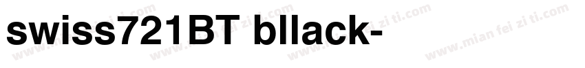 swiss721BT bllack字体转换